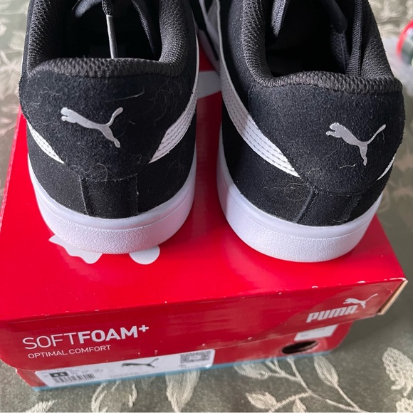 PUMA Smash V2 Wide - Black Suede. Mens: 8.5 Wide. - Picture 3 of 10